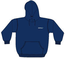Load image into Gallery viewer, BATHALF UNISEX NAVY POLYCOTTON HOODIE
