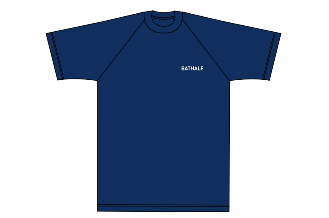 MENS BATHALF NAVY TECH TEE